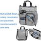Multi Compartment Laptop Handbag Lightweight Large Capacity Messenger Bag - Blue