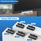 4-Port Usb3.0 Clamp Hub In Aluminum Alloy Black