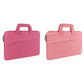 13.3 Inch Multi-Compartment Waterproof Laptop Briefcase With Storage Sleeve - Rose Pink