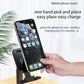 Portable 2 In 1 Wireless Charging Stand Single Charge - Black