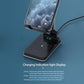 Portable 2 In 1 Wireless Charging Stand Single Charge - Black