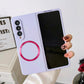 For Samsung Galaxy Z Fold4 5G Magnetic Skin Case - Magsafe - White