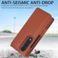For Samsung Galaxy Z Fold4 5G Leather Phone Case With Pen Slot - White