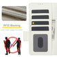 For Samsung Galaxy Z Fold4 5G Leather Phone Case With Pen Slot - White