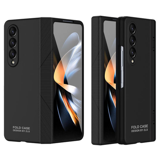 For Samsung Galaxy Z Fold4 5G Premium Hinged Folding Case - Coffee