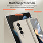 For Samsung Galaxy Z Fold4 5G Premium Hinged Folding Case - Coffee