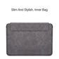 Lightweight Sheepskin Notebook Liner Bag - Deep Space Gray 14.1-15.4 Inch