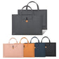 Waterproof Elastic Button Laptop Handbag - Pu Material - Black - 15.4/16 Inch