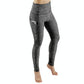 High Waist Slim Sports Leggings Women Tight Sportswear Size L - Red