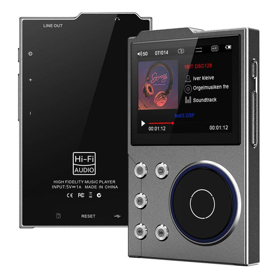 2.4 Inch Hifi Bluetooth Music Player Dsd256 Mastering Sound Quality 16Gb+16Gb Memory - Gray - 16Gb+16Gb