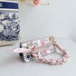For Samsung Galaxy Z Fold4 5G Pearlescent Paint Pc Case With Diy Scarf Bracelet - Fold 4