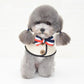 Dog Shawl Saliva Towel Scarf Pet Bow Tie Jewelry Accessories - Size L - Khaki