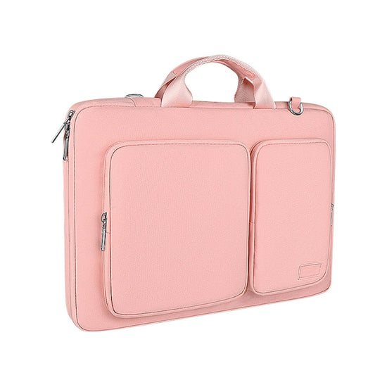 15.6 Inch Thickened Polyester Laptop Bag - Pink