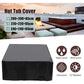 240X240X85Cm Waterproof Dustproof Cover For Bathtub Pool Table & Chair - Protects From Falling Leaves - Black