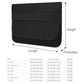Horizontal Flap Clutch Bag With Neoprene Laptop Lining - Black - 15 Inch