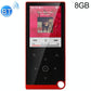 2.4 Inch Touch Mp4 / Mp3 Player 8Gb Memory Bluetooth E Book Alarm Timer - Red