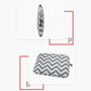 14 Wavy Pattern Notebook Liner Bag - Wavy Design - Gray