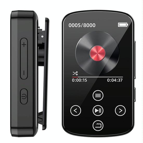 Touch Screen Mp3 Bluetooth Music Player 128Gb Memory Hifi Sports Clip - 128Gb