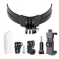 Foldable Action Camera Helmet Mount Kit with j Hook and Phone Clamp