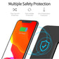 3 In 1 Magnetic Wireless Charger With Touch Ring Light - Black