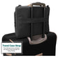 Waterproof Nylon Laptop Handbag With Trolley Strap - Fits 13-14 Inch Laptops - Black