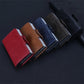 Leather Rfid Blocking Card Wallet - Multi-functional - Black