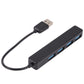 4-In-1 Usb Hub Docking Station Black