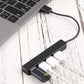 4-In-1 Usb Hub Docking Station Black