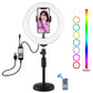 7.9 Rgbw Led Ring Light with Dual Colour Temperature and Phone Clamp