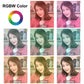7.9 Rgbw Led Ring Light with Dual Colour Temperature and Phone Clamp