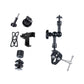 7 Articulating Magic Arm With Phone Clamp & Large Claws - Black