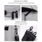 Expandable Laptop Bag - Waterproof Oxford Cloth Detachable Shoulder Strap - Black