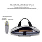 Expandable Laptop Bag - Waterproof Oxford Cloth Detachable Shoulder Strap - Black