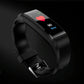 Smart Oled Bracelet With Call Reminder And Health Monitoring - Black
