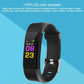 Smart Oled Bracelet With Call Reminder And Health Monitoring - Black