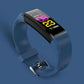 Smart Oled Bracelet With Call Reminder And Health Monitoring - Black
