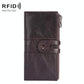 Women Leather Rfid Wallet - Sleek & Secure - Red