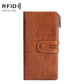 Women Leather Rfid Wallet - Sleek & Secure - Red