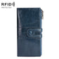 Women Leather Rfid Wallet - Sleek & Secure - Red