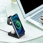 3 In 1 Vertical Metal Wireless Charger - Silver