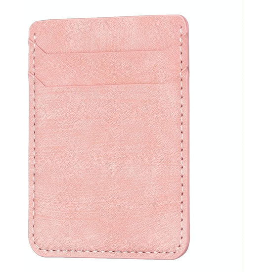 Frosted Card Bag Sticker For Mobile Phones - Pink
