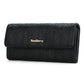 Large Capacity Magnetic Clutch Wallet for Women - Brown
