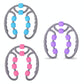 8-Round Yoga Leg Massager Ring-Shaped Roller For Training - Pink