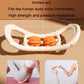 Stretching Yoga Ring With Raised Point Roller - White