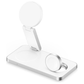3 In 1 Magnetic Wireless Charging Dock For Apple Devices - White
