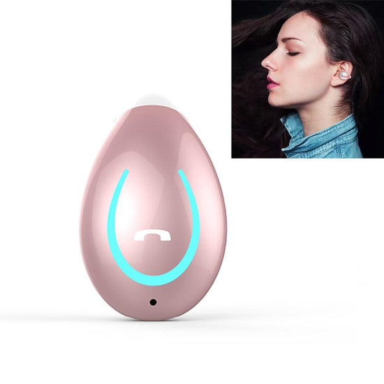 Ultra-light Wireless Earphone with Mic - Bluetooth 5.0 - Ear Clip - Stereo - Pink