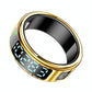 Smart Ring Size 8 Hand Gestures Control Health Monitoring Sports Modes - Gold