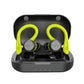 Waterproof Tws Wireless Earphones for Sports - Ear-mounted - Fluorescent Green