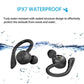 Waterproof Tws Wireless Earphones for Sports - Ear-mounted - Fluorescent Green
