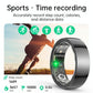 Smart Ring With Heart Rate Blood Oxygen Sleep & Sports Modes - Size 10 - White